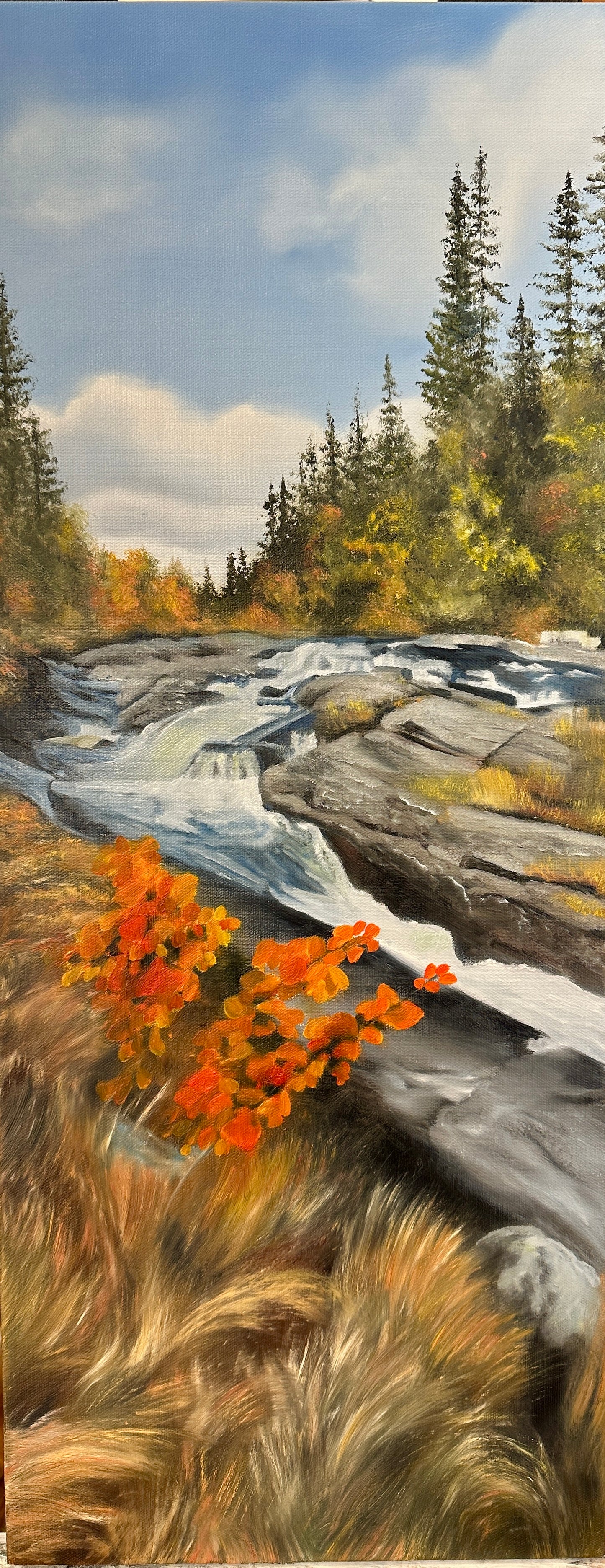 Autumn river 30x75
