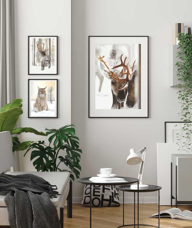 Ren-kärlek/ Reindeer-love 42x60