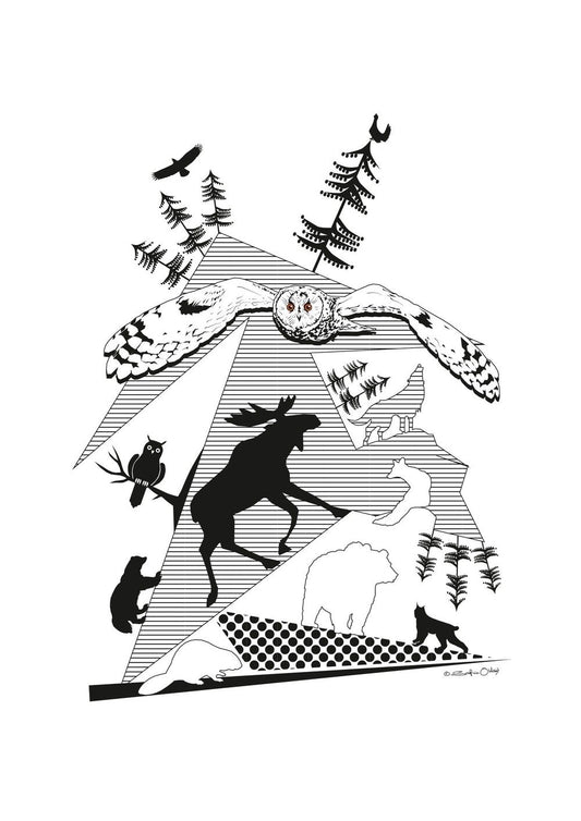 Acrylic/ Owl 4 500:-