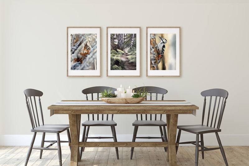 Vitryggig hackspett / white-backed woodpecker 42x60