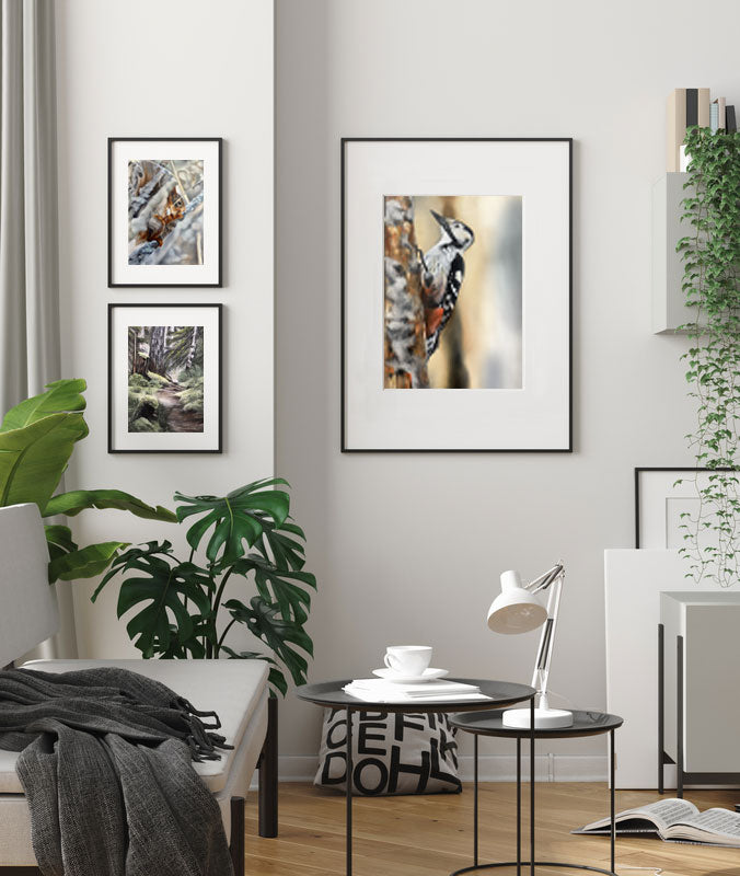 Vitryggig hackspett / white-backed woodpecker 42x60