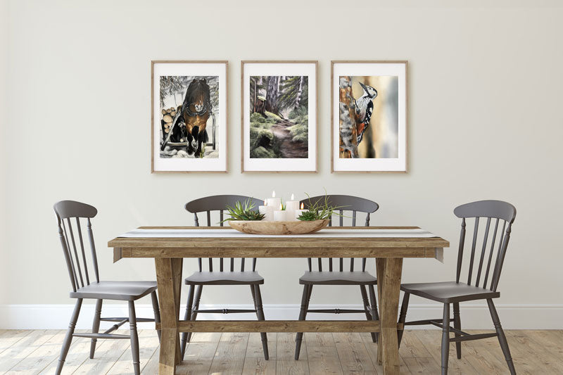 Vitryggig hackspett / white-backed woodpecker 42x60