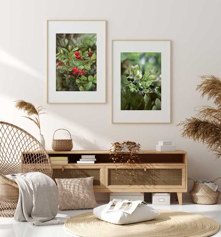 Blåbär 42x60