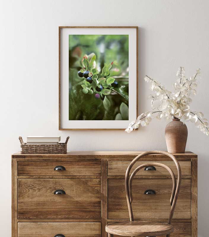 Blåbär 42x60