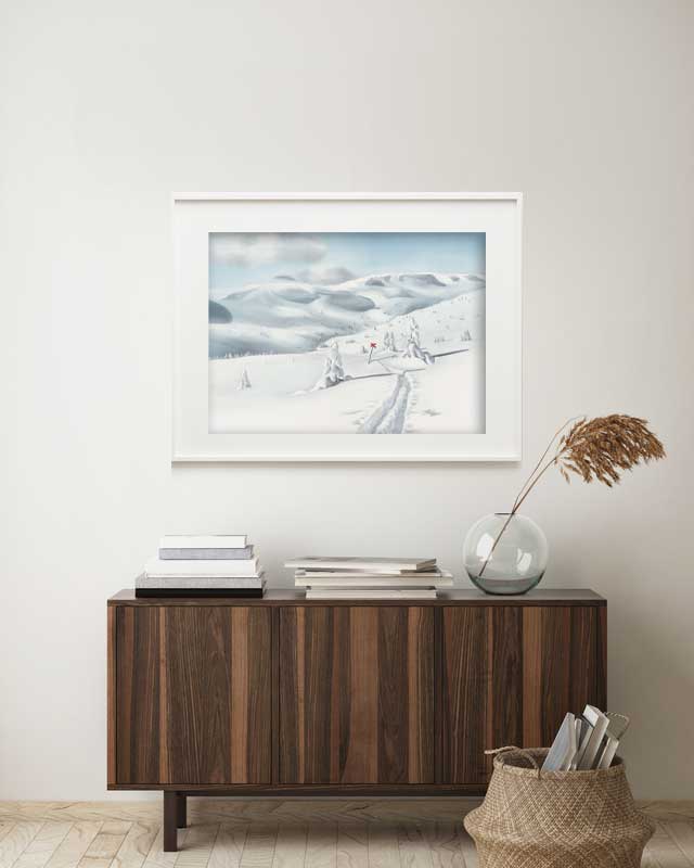 Vinterlandskap Led II 42x60
