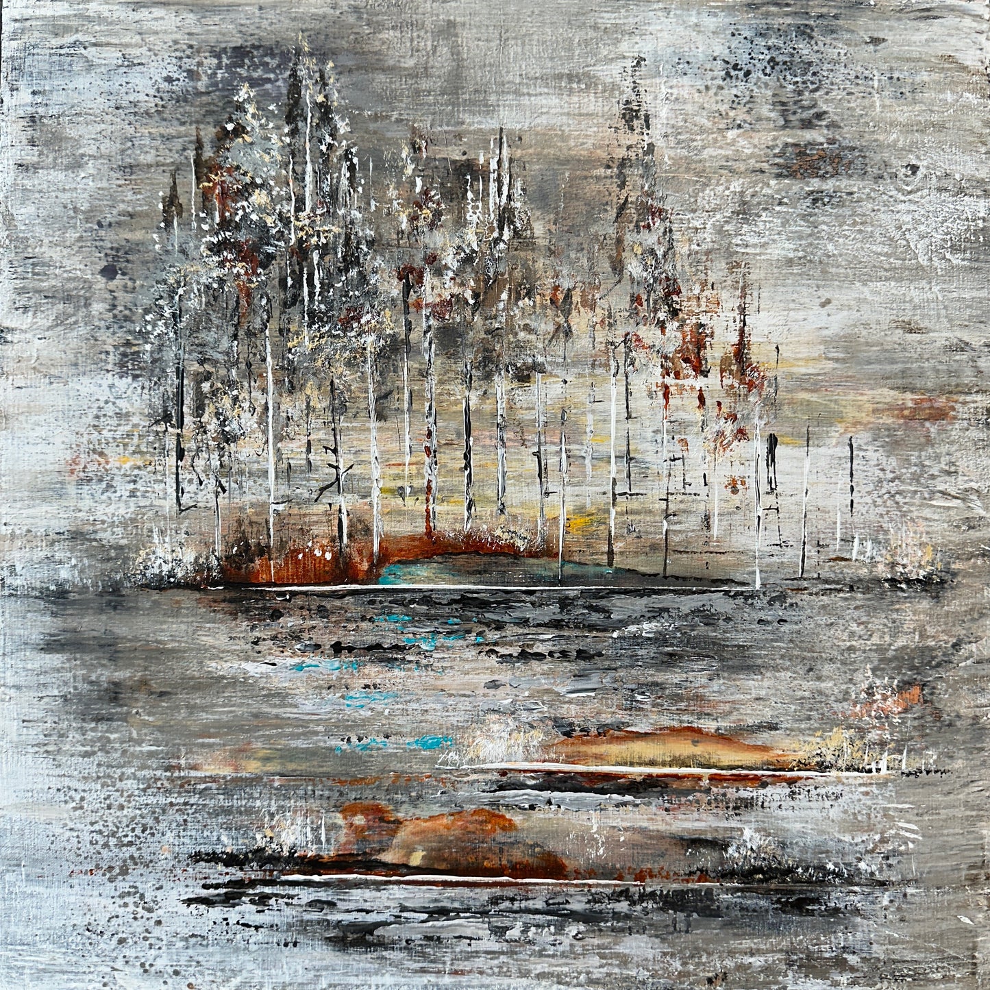 SÅLD Abstract No 2407 41x41