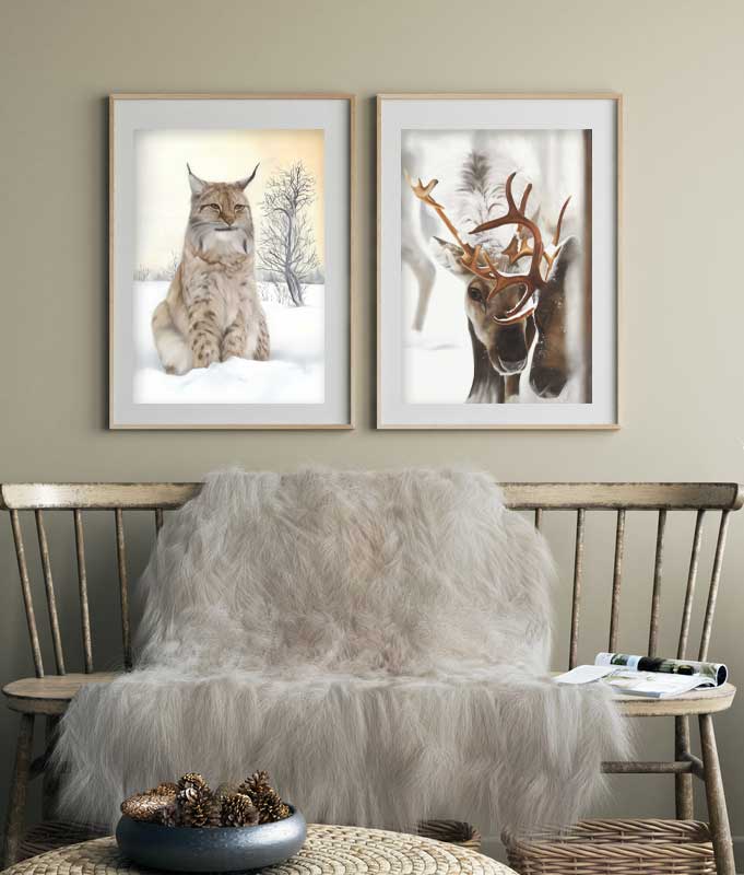 Ren-kärlek/ Reindeer-love 42x60