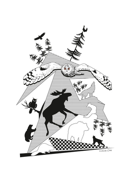 Acrylic/ Owl 4 500:-