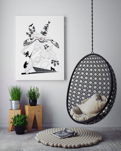 Acrylic/ Owl 4 500:-