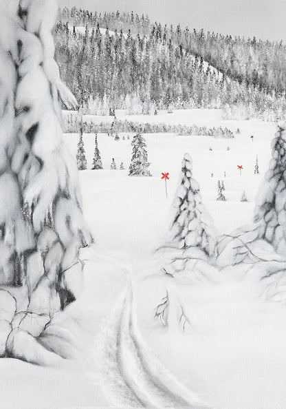 Trail junction Winter Forest I