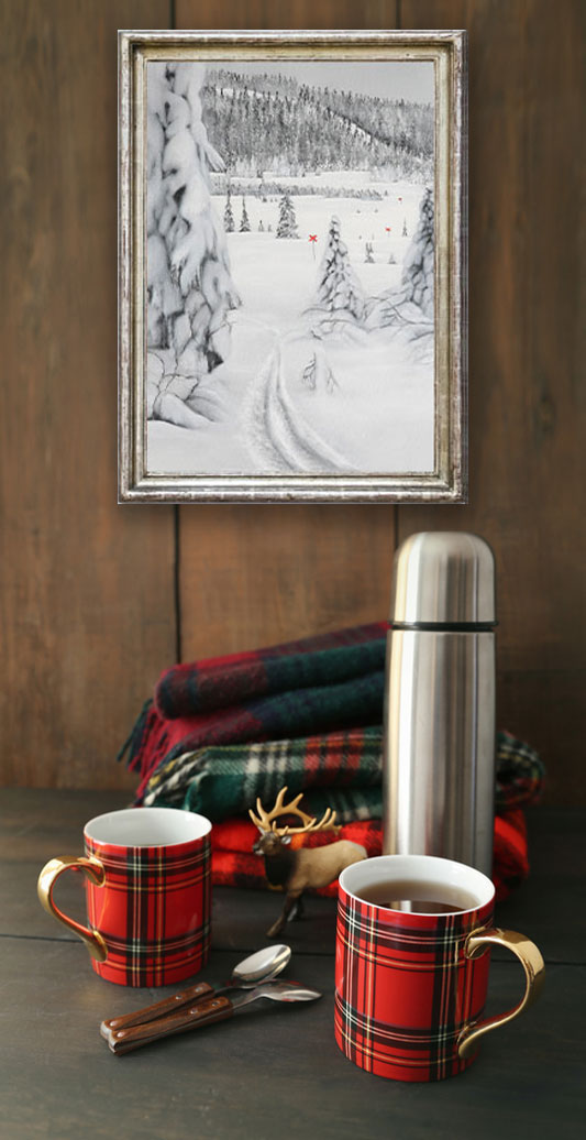 Trail junction Winter Forest I