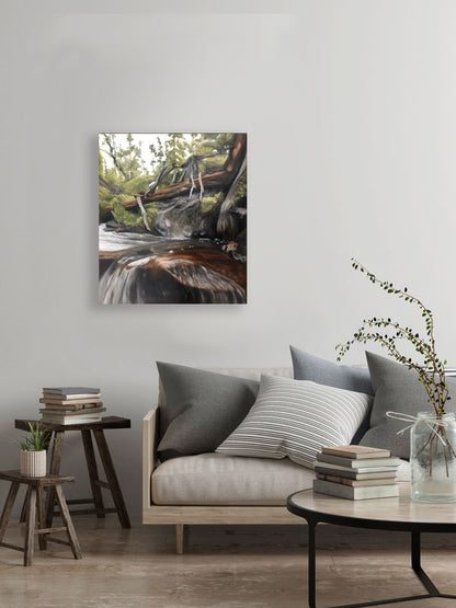 MOUNTAIN WATER 45x52