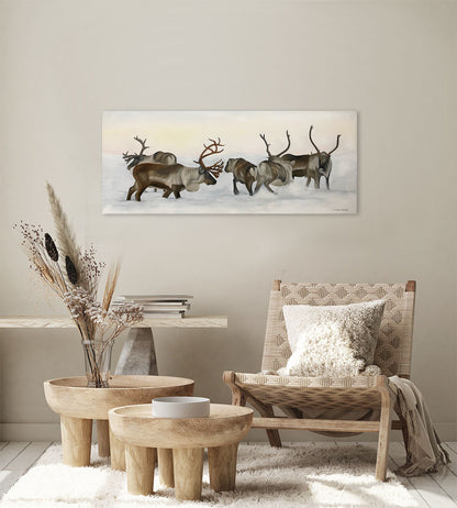 Reindeer fight 01 100x40