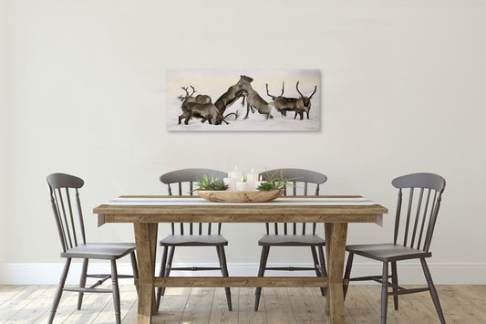 Reindeer fight 02 100x40