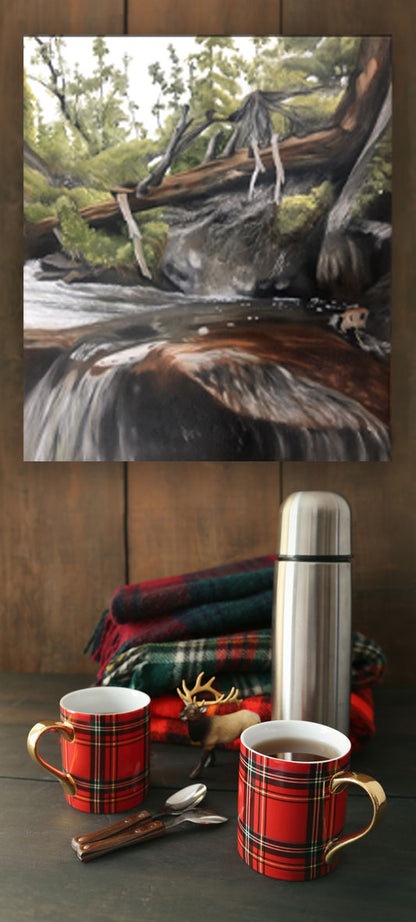 MOUNTAIN WATER 45x52