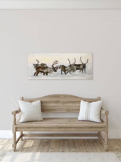 Reindeer fight 01 100x40