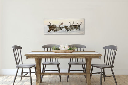 Reindeer fight 01 100x40