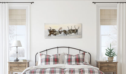 Reindeer fight 01 100x40